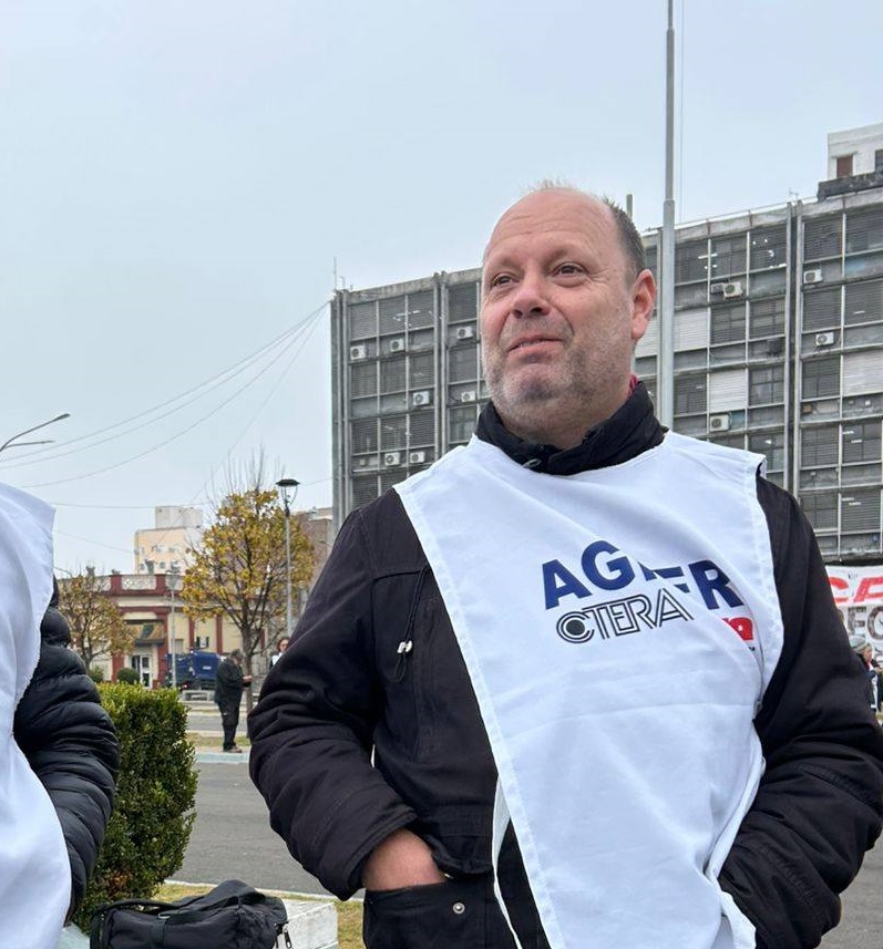 El uruguayense Gustavo Blanc, candidato a vocal gremial del CGE.