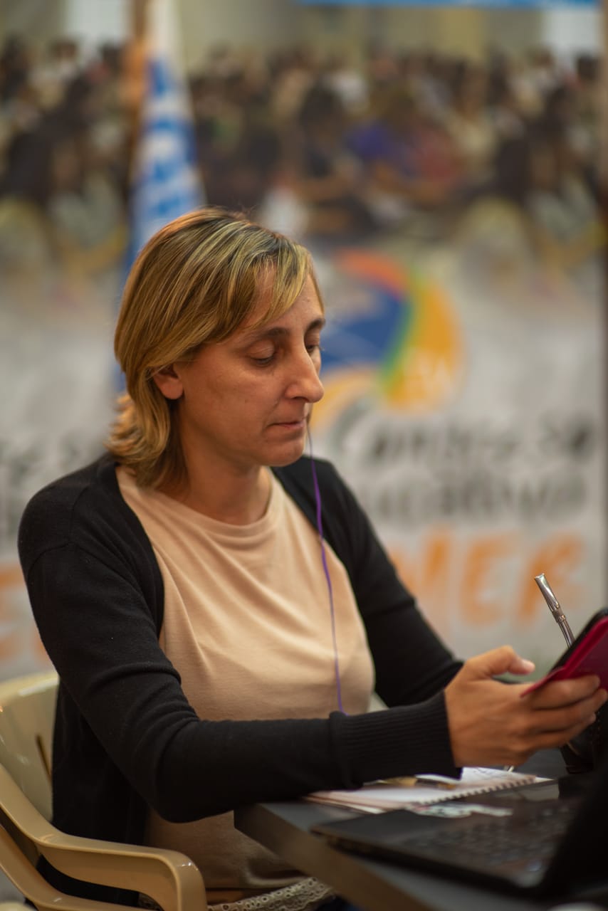 Lía Fimpel, candidata a secretaria adjunta.